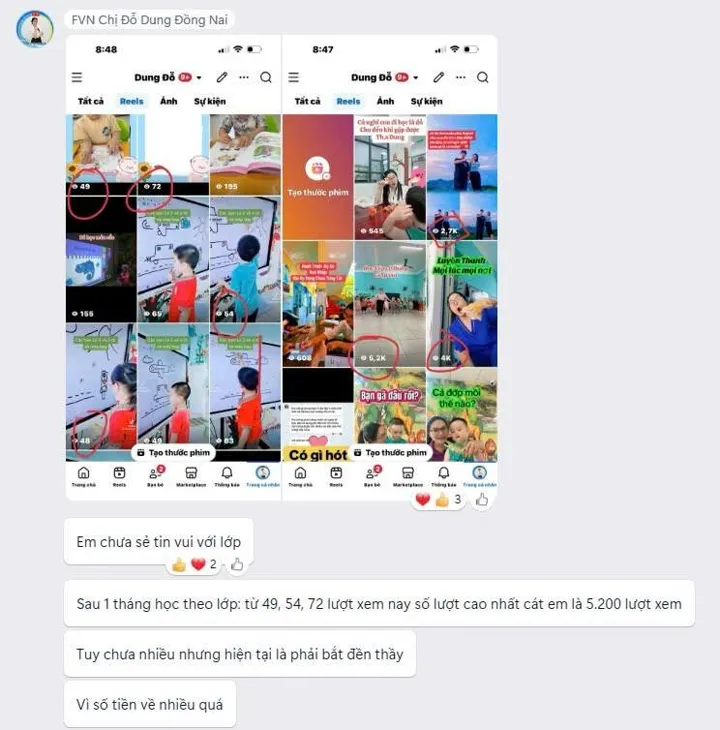 Chị Đỗ Dung: sau 1 tháng từ 49 view lên 5.200 view